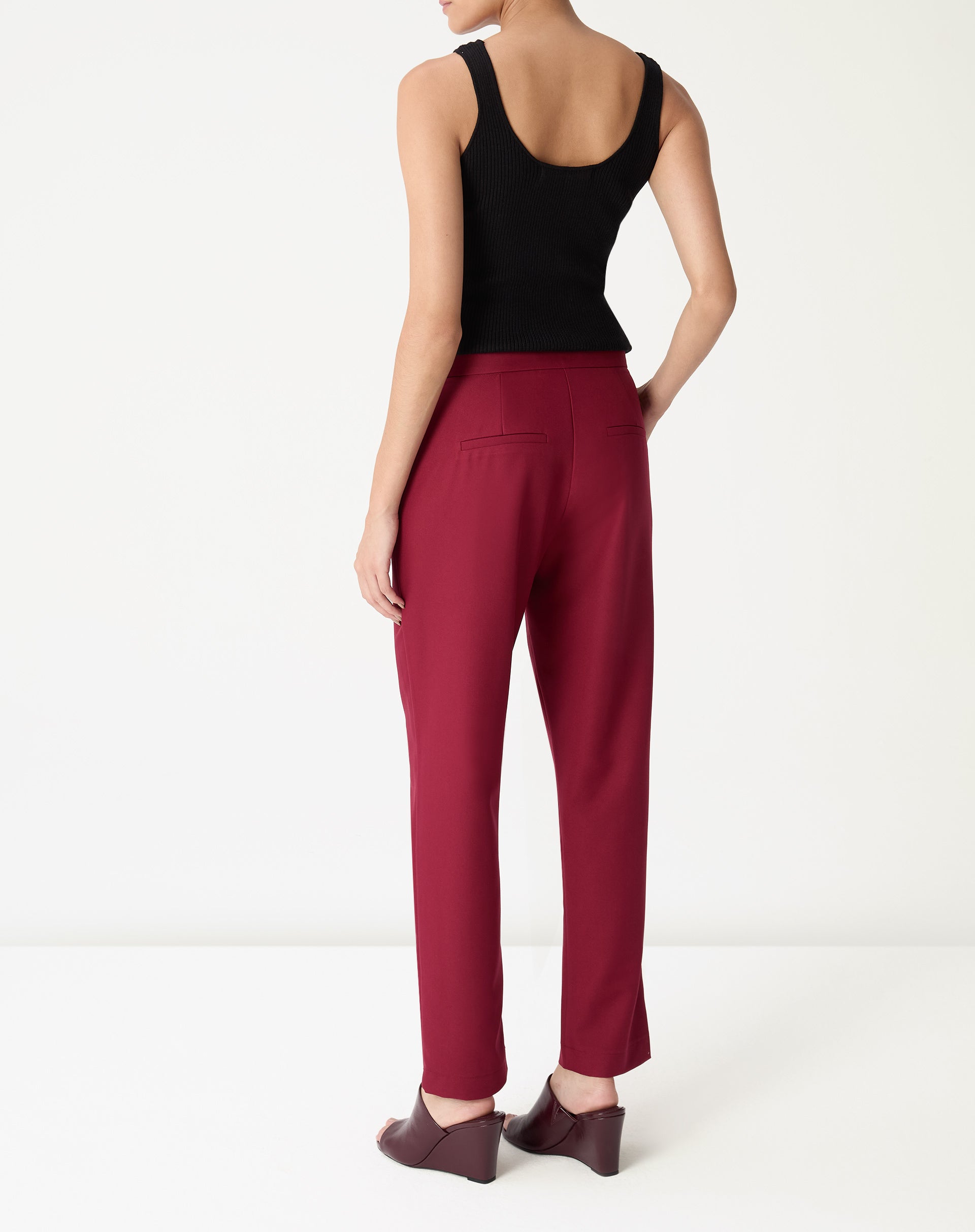 CALÇA SLIM ALFAIATARIA - VINHO