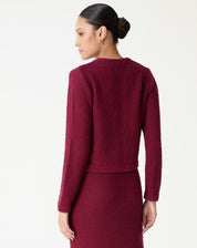 CARDIGAN TRICOT COM BOTÕES - VERMELHO