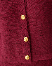 CARDIGAN TRICOT COM BOTÕES - VERMELHO