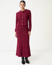 SAIA LONGA TRICOT - VERMELHO