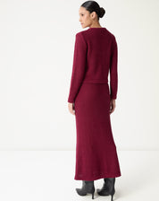 SAIA LONGA TRICOT - VERMELHO