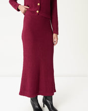 SAIA LONGA TRICOT - VERMELHO
