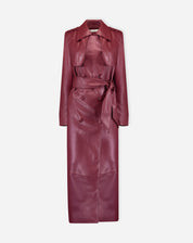 TRENCH COAT COM CINTO PU - VINHO