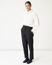 CAMISA ALONGADA COM FENDA - OFF-WHITE