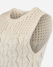 REGATA TRICOT PONTO DIFERENCIADO - BEGE