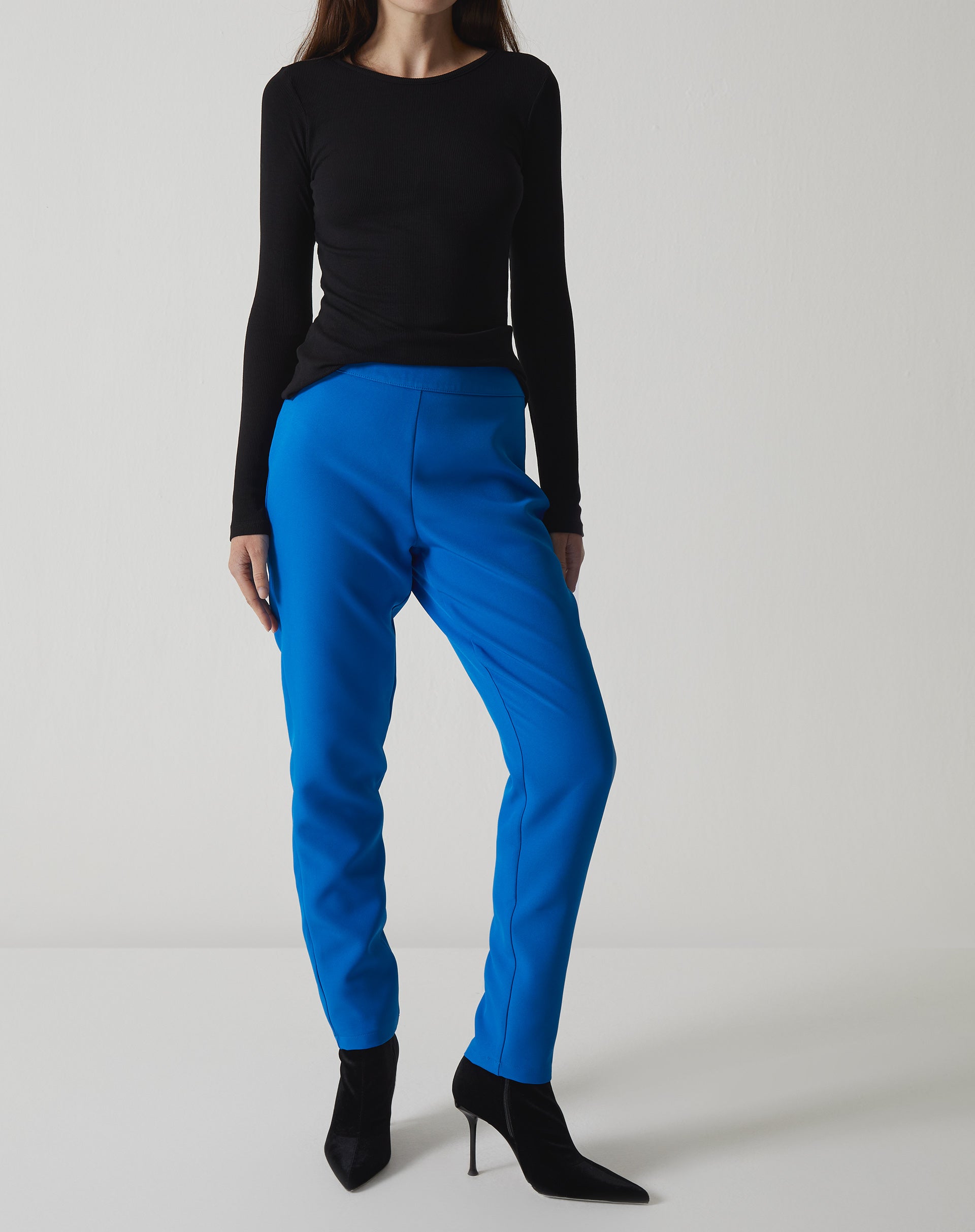 CALÇA SLIM DE ALFAIATARIA - AZUL