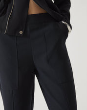 CALÇA RETA DE ALFAIATARIA - PRETO