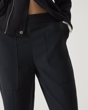 CALÇA RETA DE ALFAIATARIA - PRETO