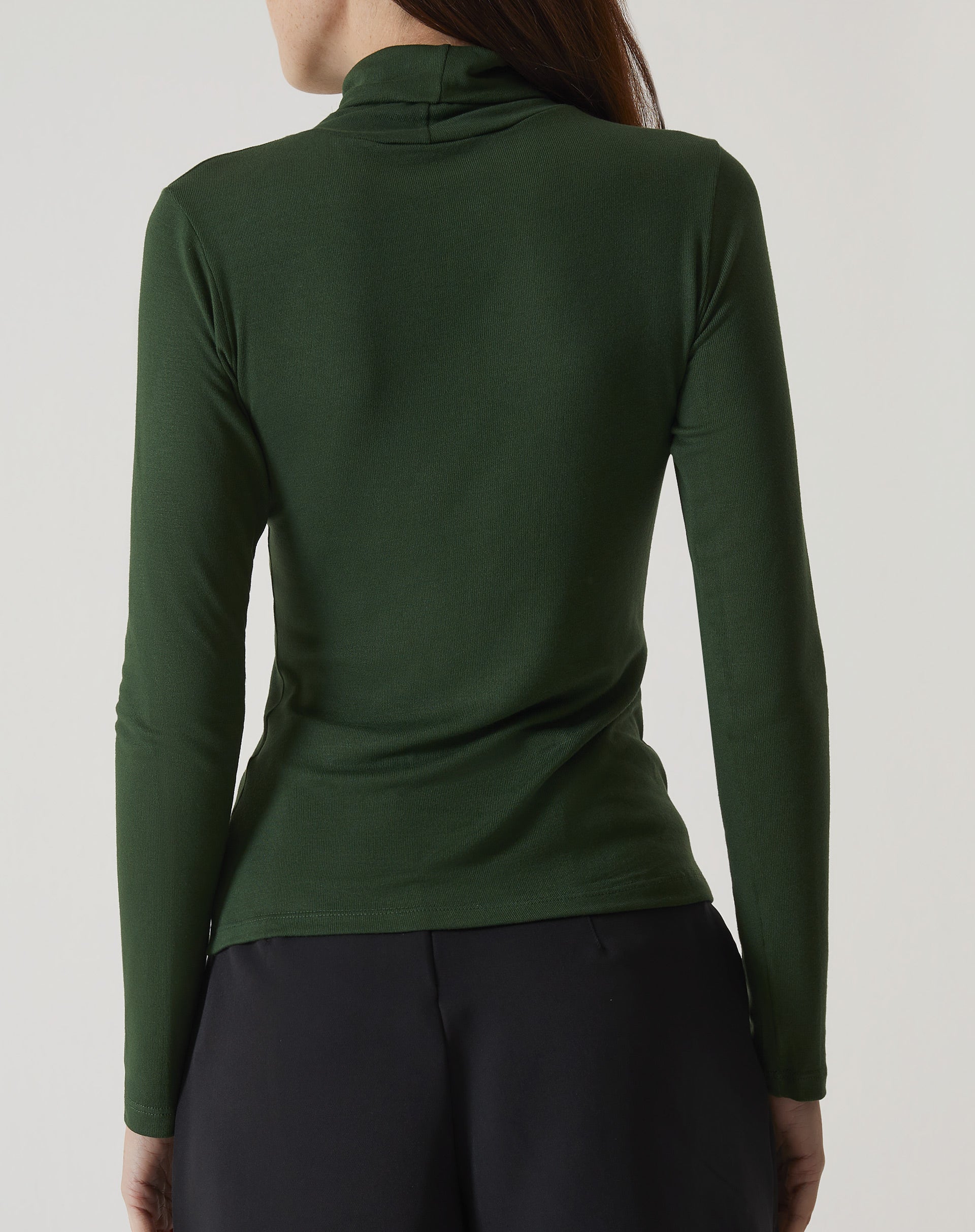 BLUSA GOLA ALTA DE MALHA - VERDE