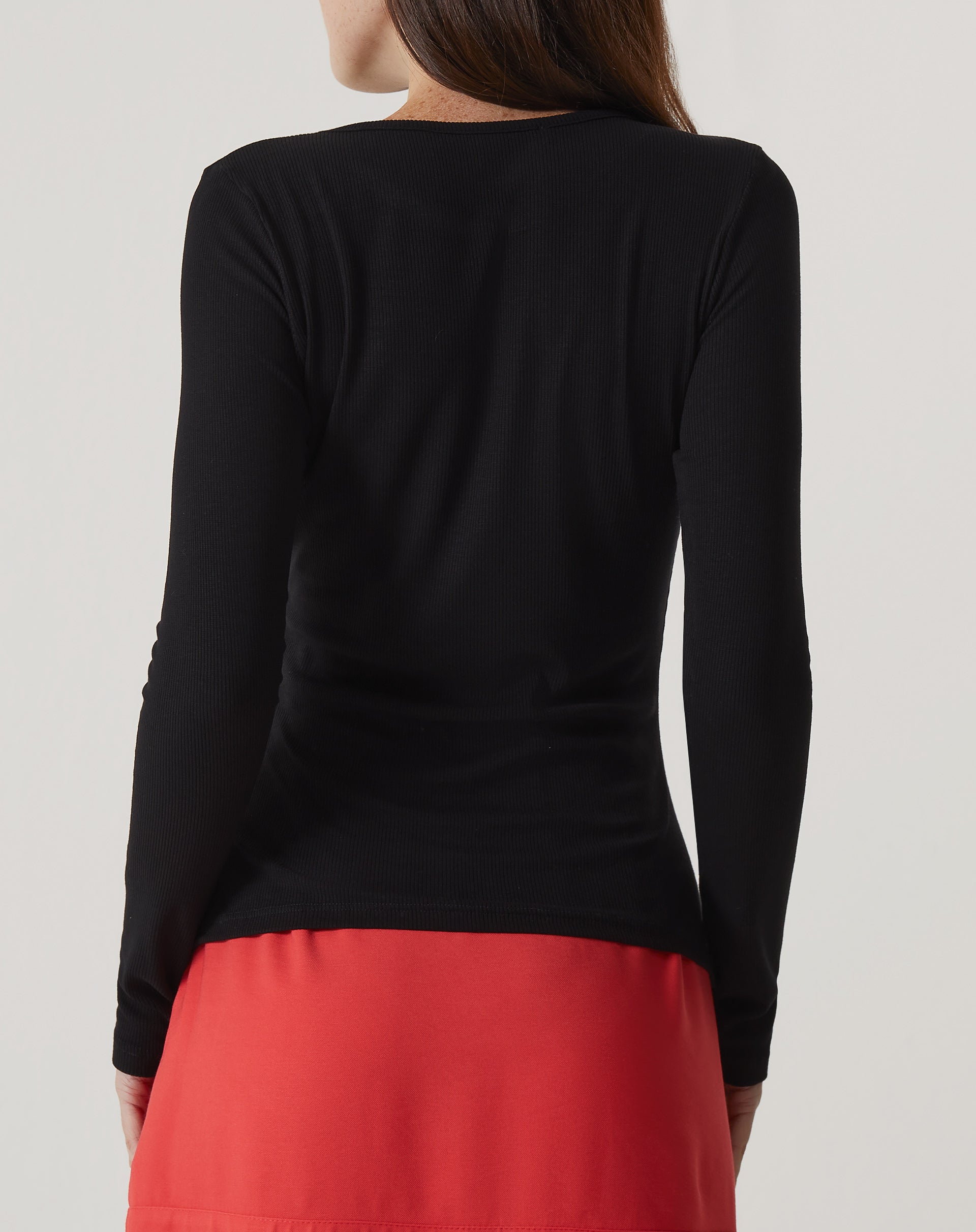 Blusa Manga Longa de Malha - Preto