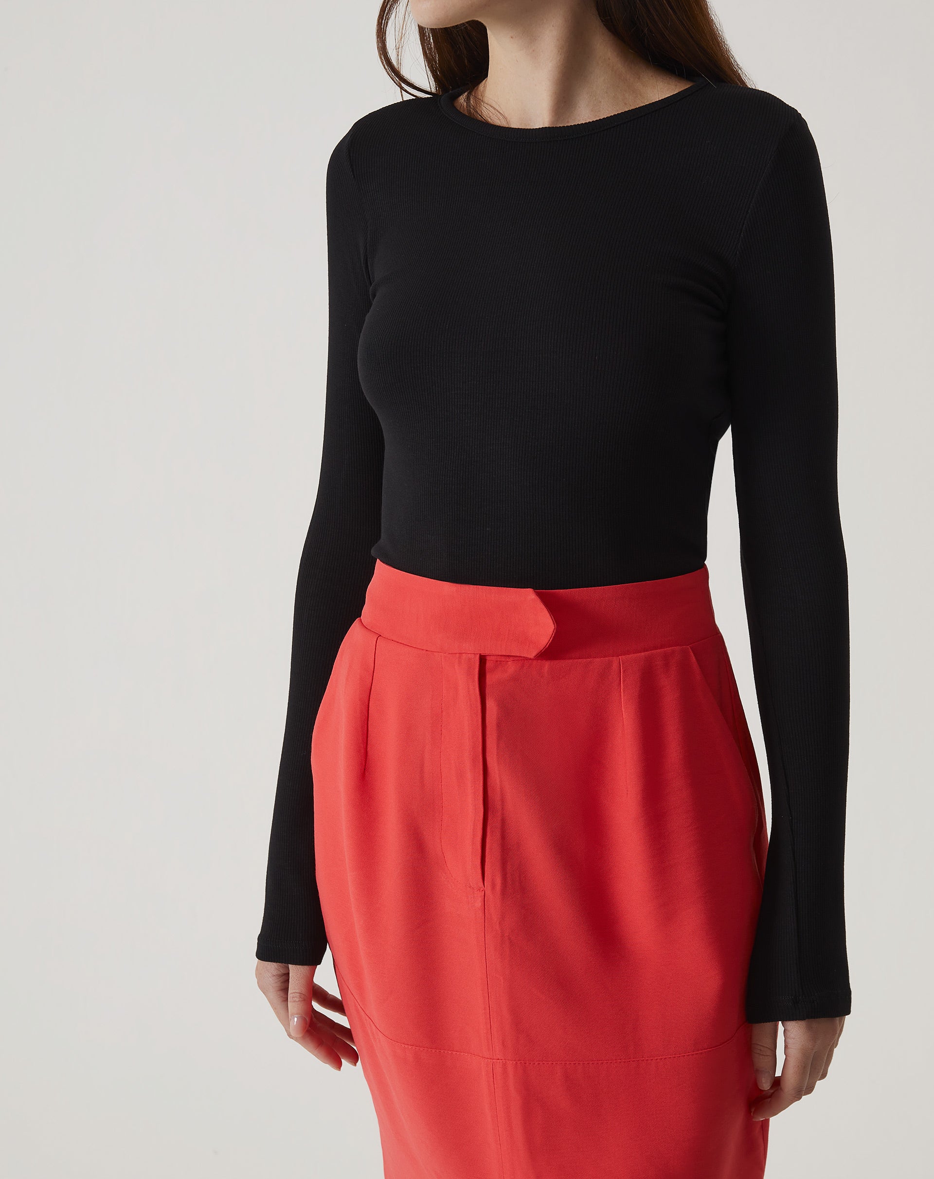 Blusa Manga Longa de Malha - Preto