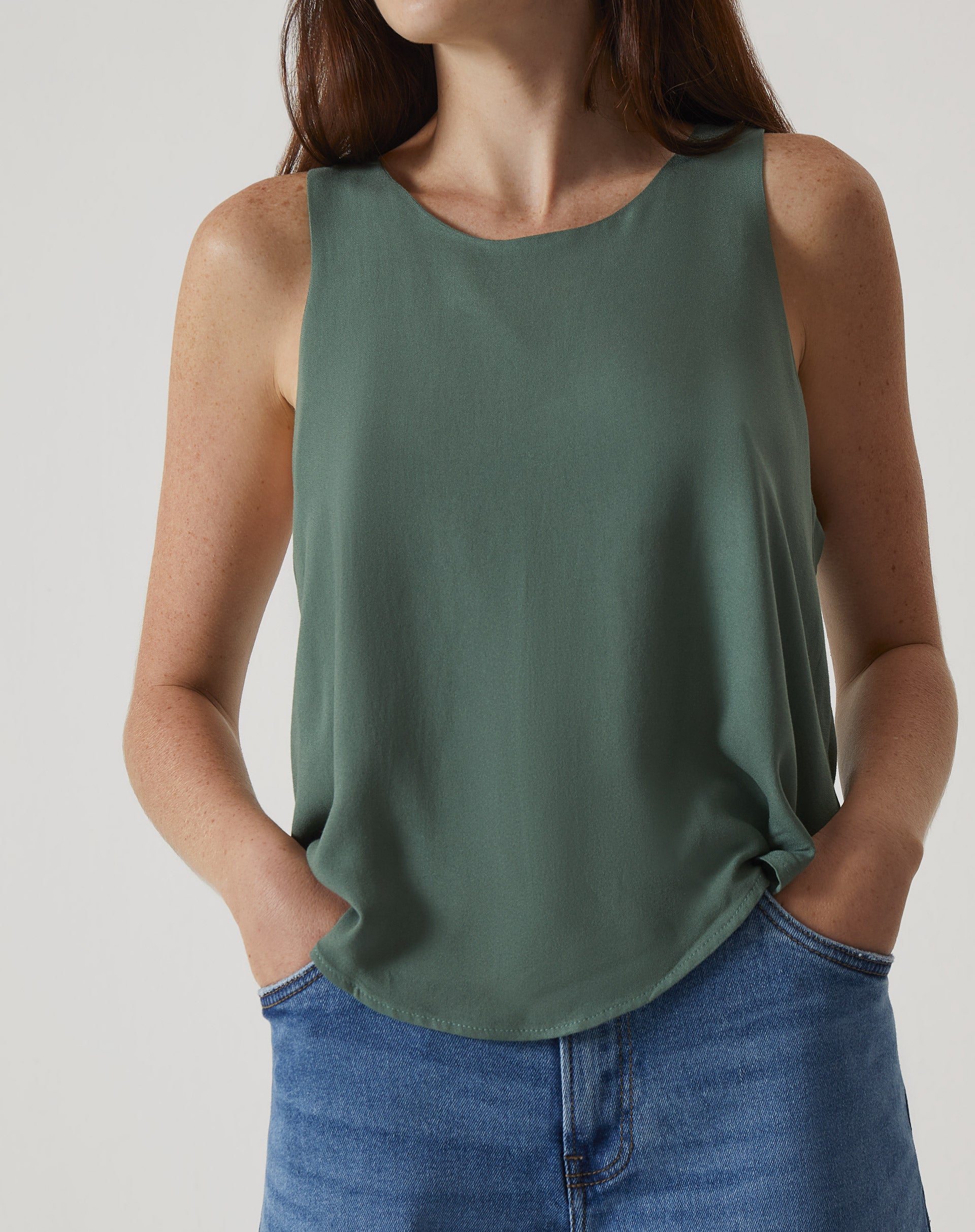 REGATA COM BABADOS DE VISCOSE - VERDE
