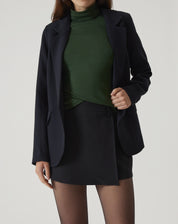 BLUSA GOLA ALTA DE MALHA - VERDE