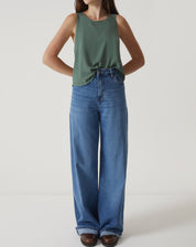 REGATA COM BABADOS DE VISCOSE - VERDE
