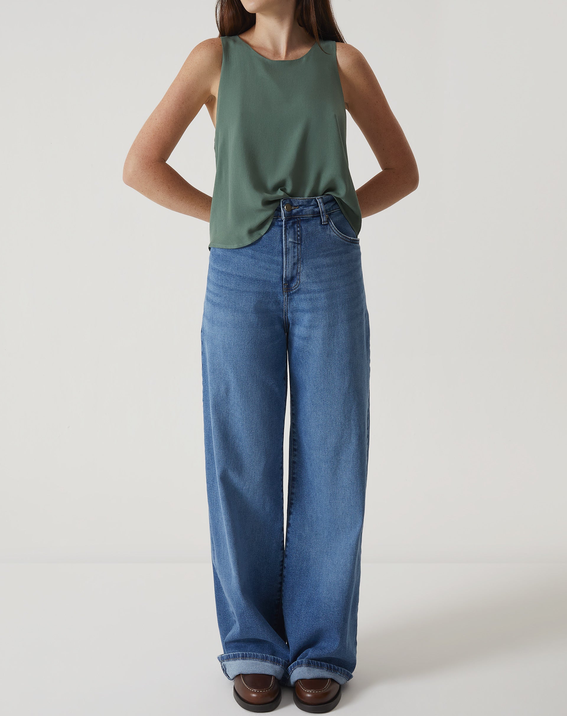 REGATA COM BABADOS DE VISCOSE - VERDE