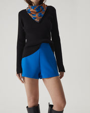 SHORTS CURTO EVASÊ DE ALFAIATARIA - AZUL