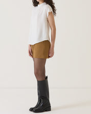 BLUSA MANGA CURTA DE VISCOSE - OFF-WHITE