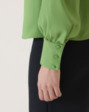 BLUSA MANGA LONGA BUFANTE - VERDE