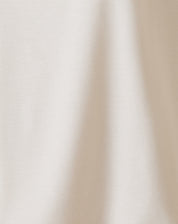 CAMISETA DECOTE V DE MALHA - AREIA