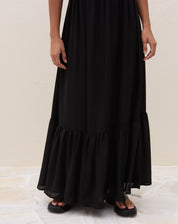 Vestido Maxi Alças Finas - PRETO