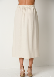 Saia com Amarração de Linho - Natural