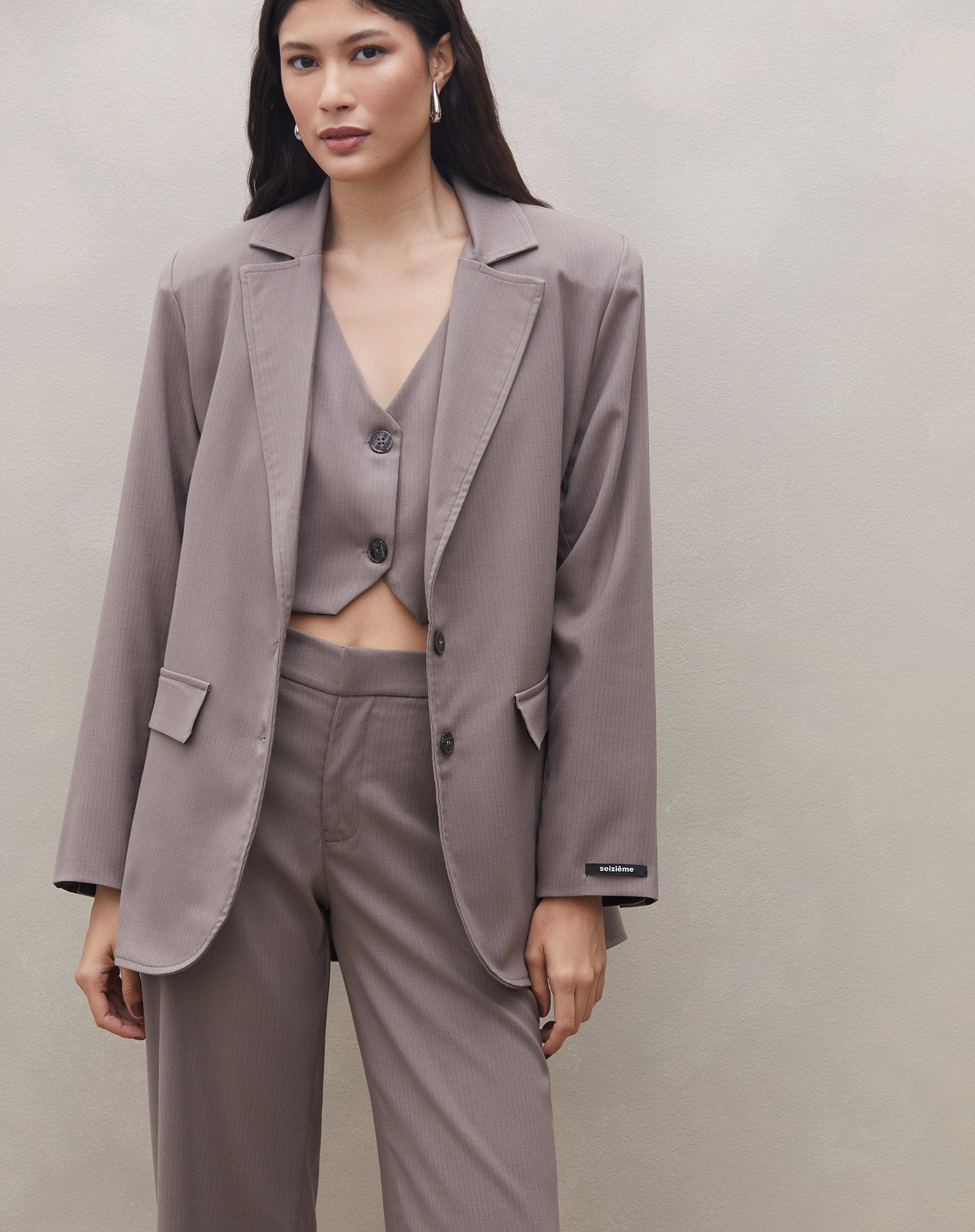 Blazer de Alfaiataria Cognac XO - BEGE