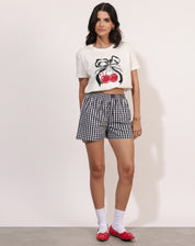 Short Boxer Pajamas Vichy - XADREZ PRETO