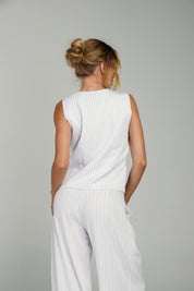 Colete Risca de Giz Branco - BRANCO