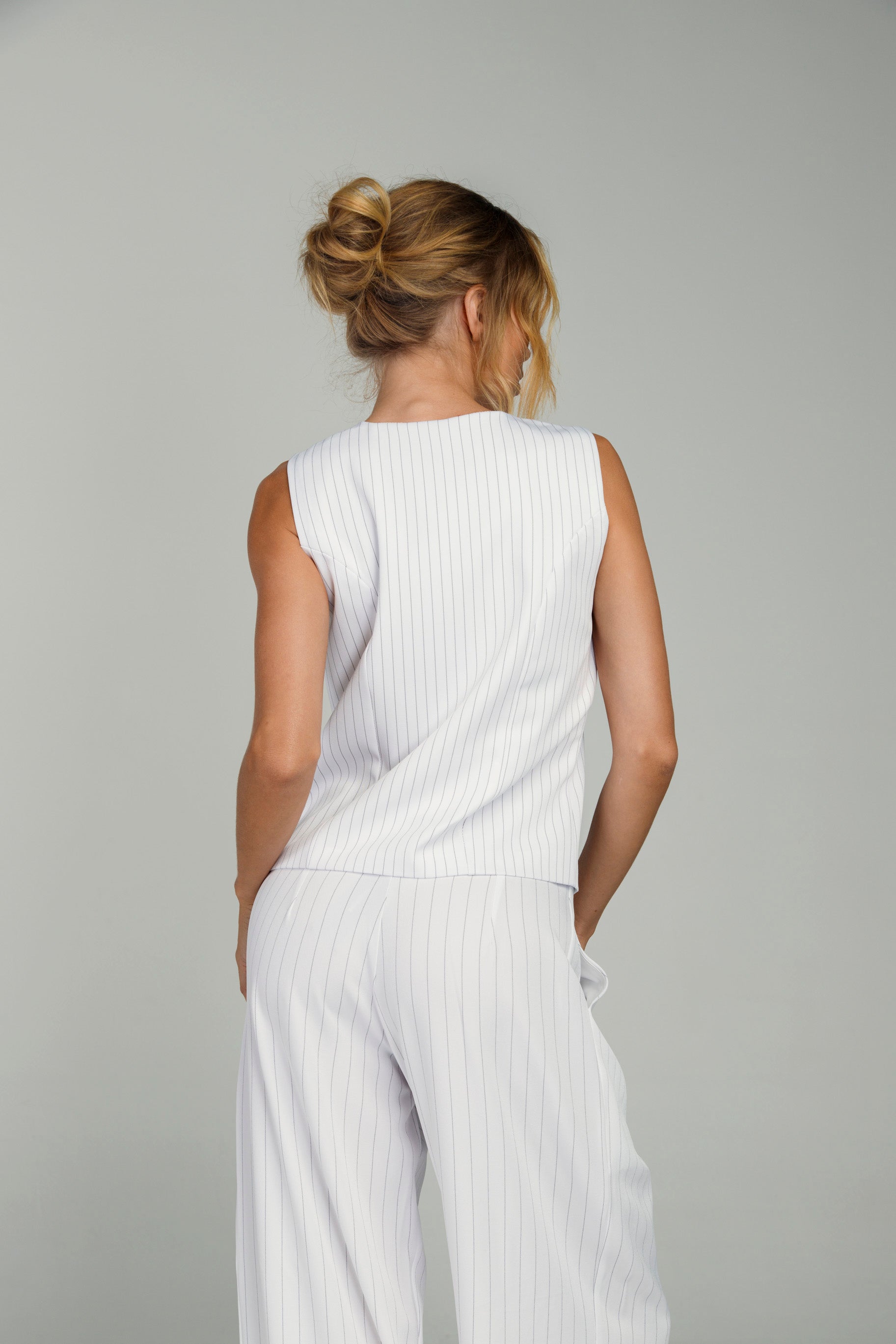 Colete Risca de Giz Branco - BRANCO