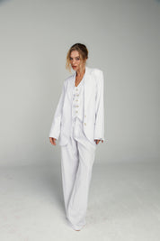 Colete Risca de Giz Branco - BRANCO