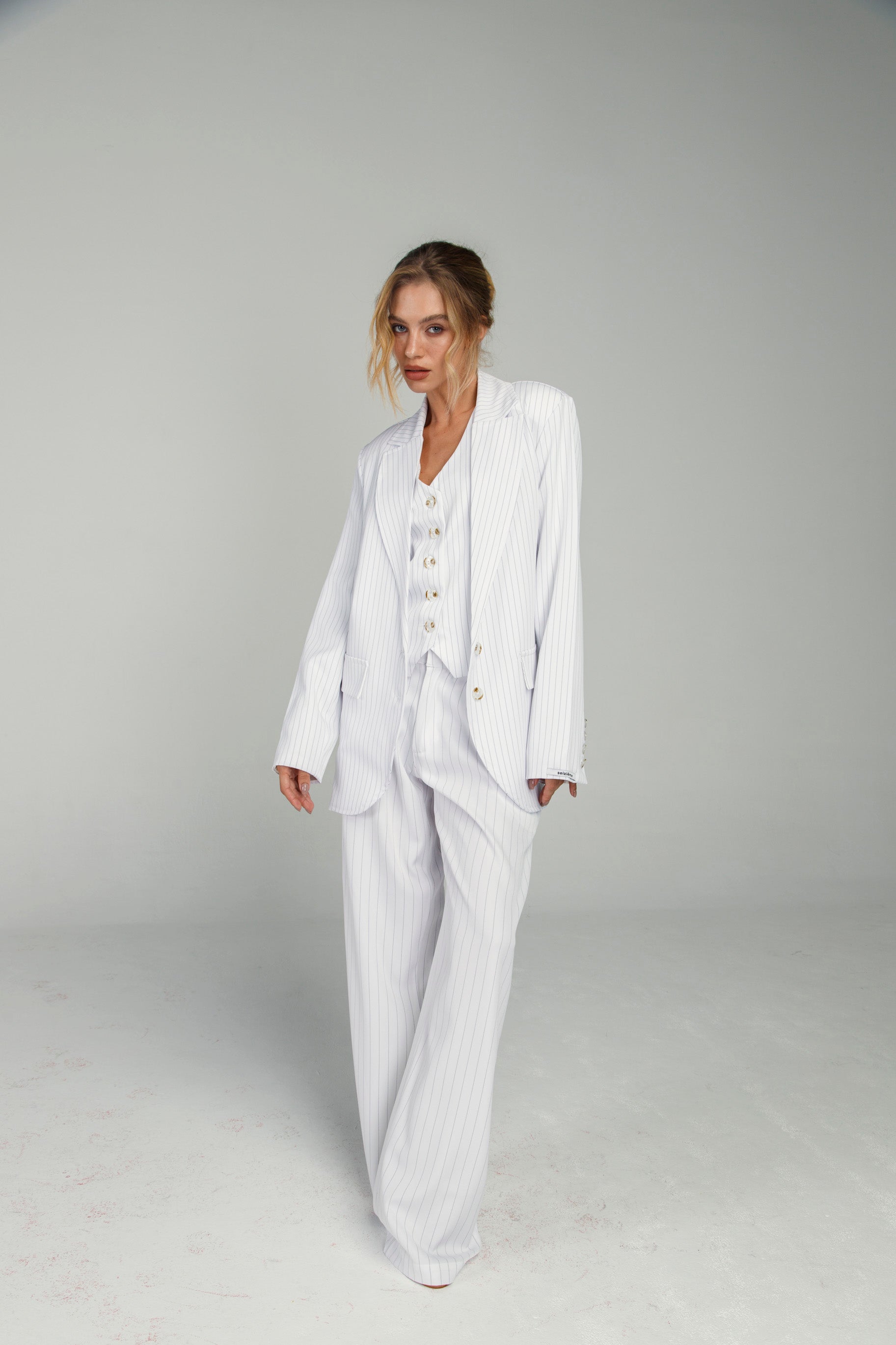 Colete Risca de Giz Branco - BRANCO