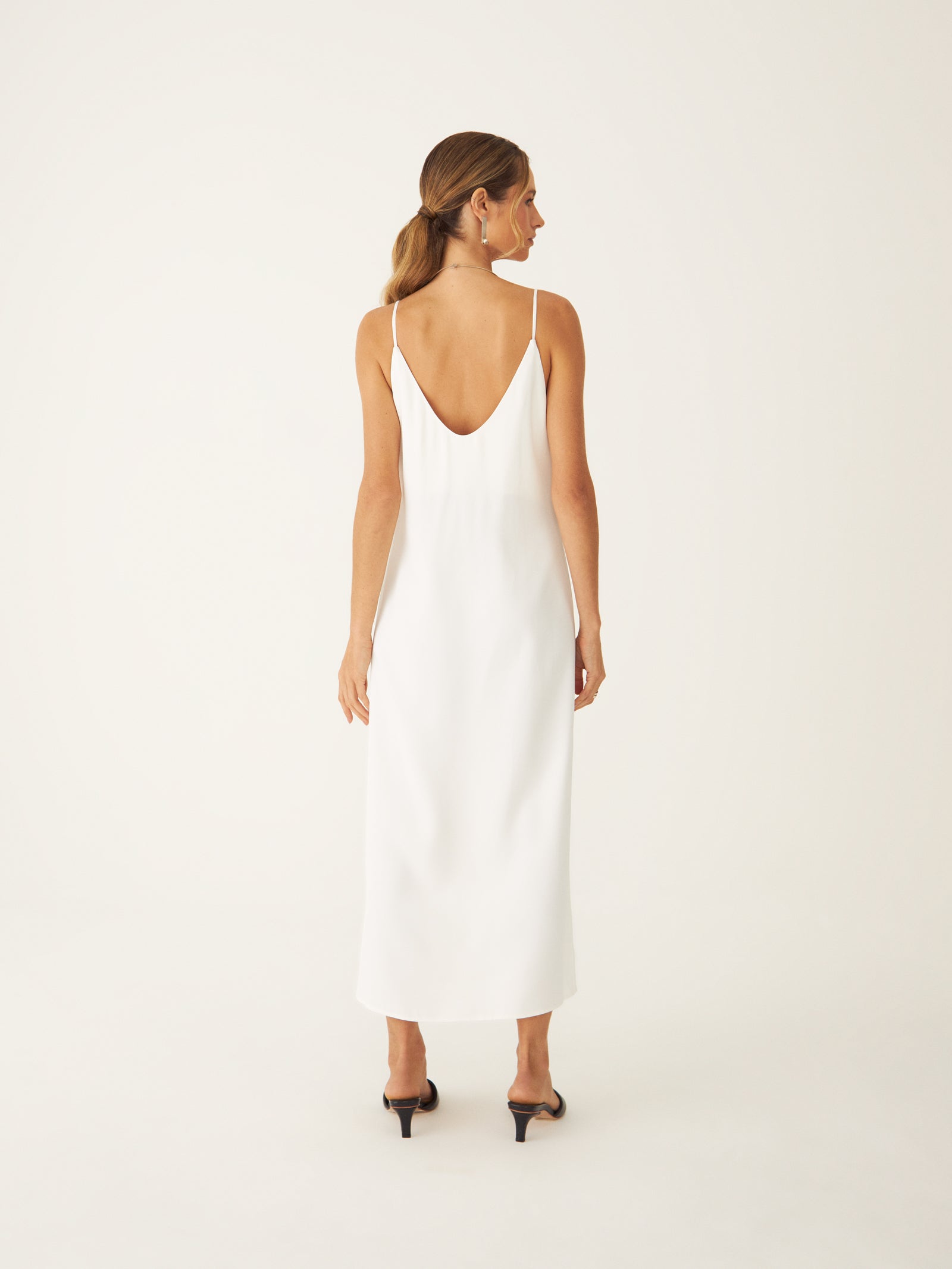 Vestido Slip Soleil Sólido Vibrante - OFF-WHITE