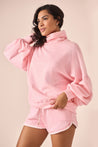 Shorts fleece rosa - ROSA CLARO