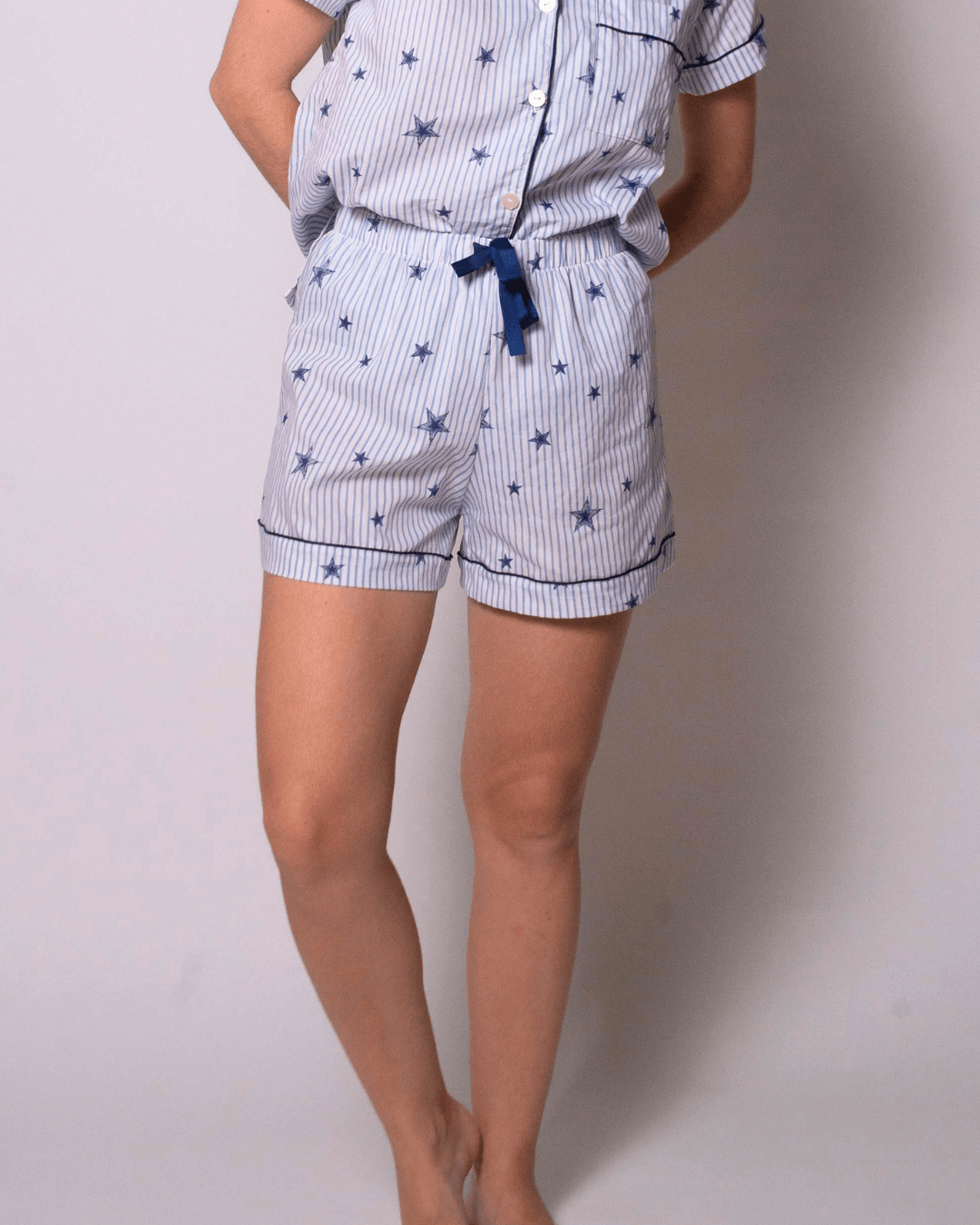 Short de Pijama Estrelado - AZUL