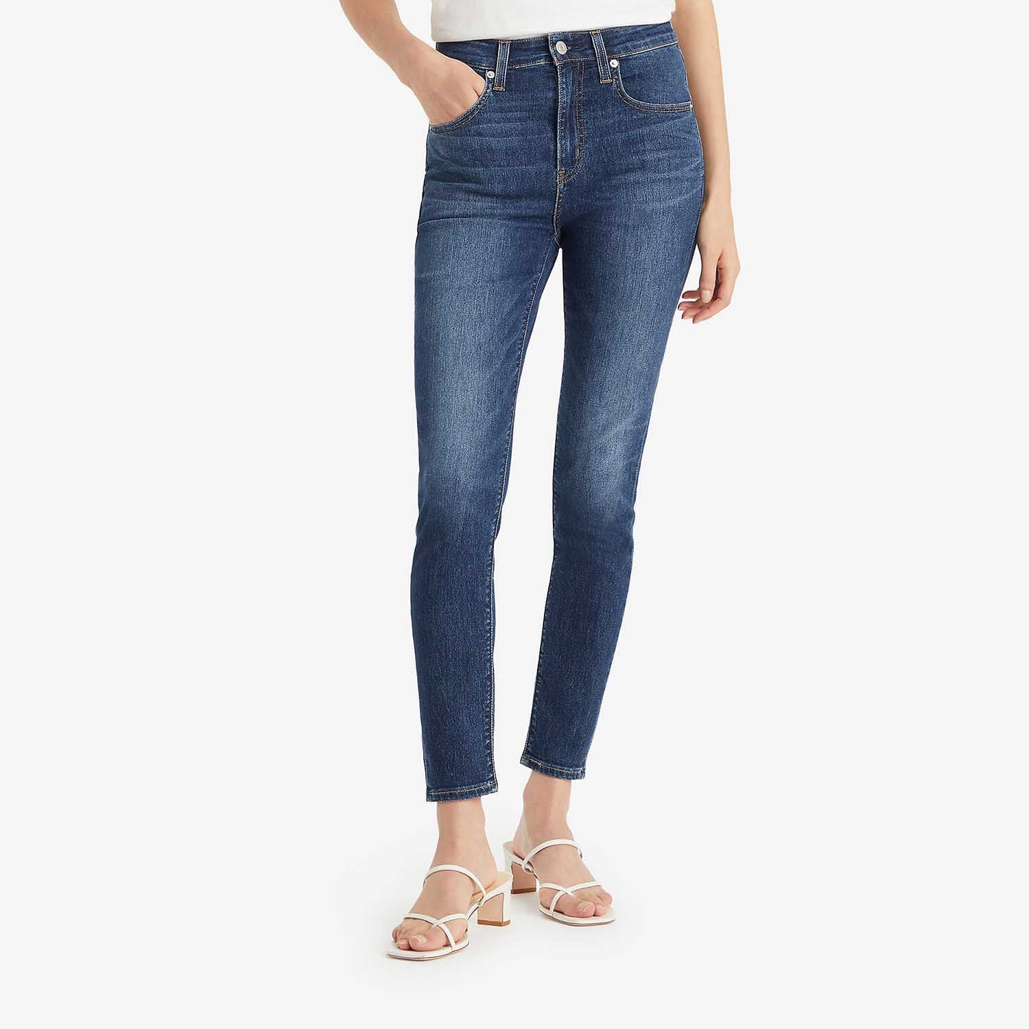 Calça Jeans Levi's® 721 High Rise Skinny Lavagem Escura - JEANS