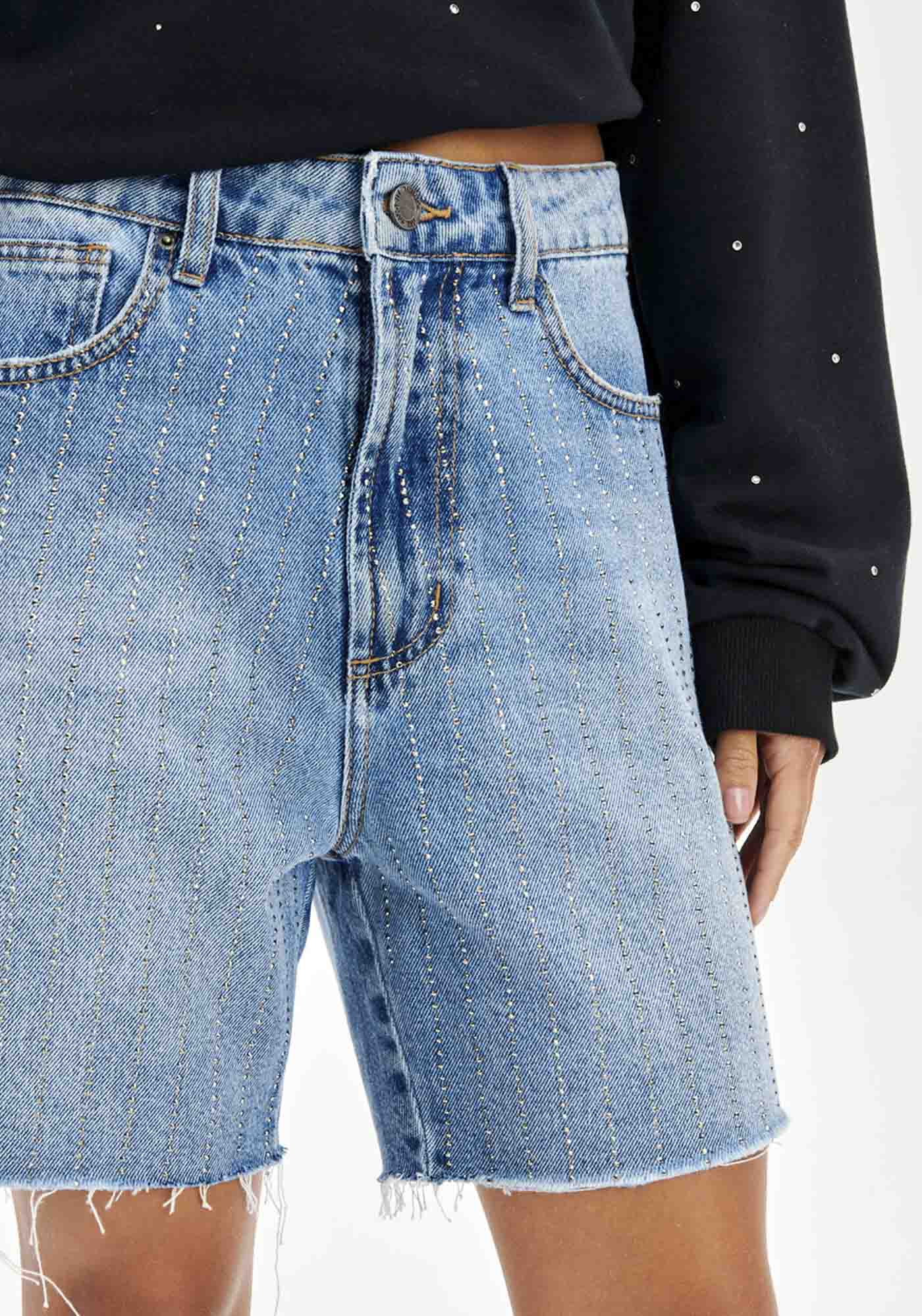 Bermuda Comfort Jeans - AZUL