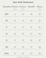 Saia Midi Statement - Verde Militar