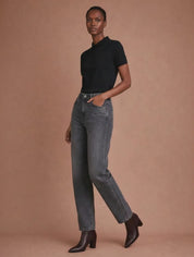 Calça Mom Jeans - Preto