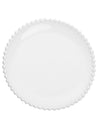 Conjunto 6 Pratos Rasos de Porcelana Beads Branco 28cm - Wolff - BRANCO