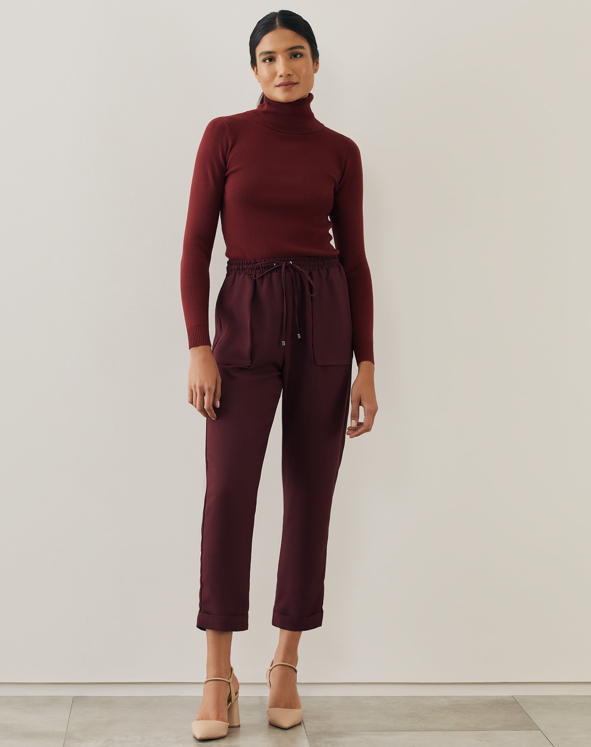 CALÇA JOGGING ALFAIATARIA ESSENTIAL - VINHO