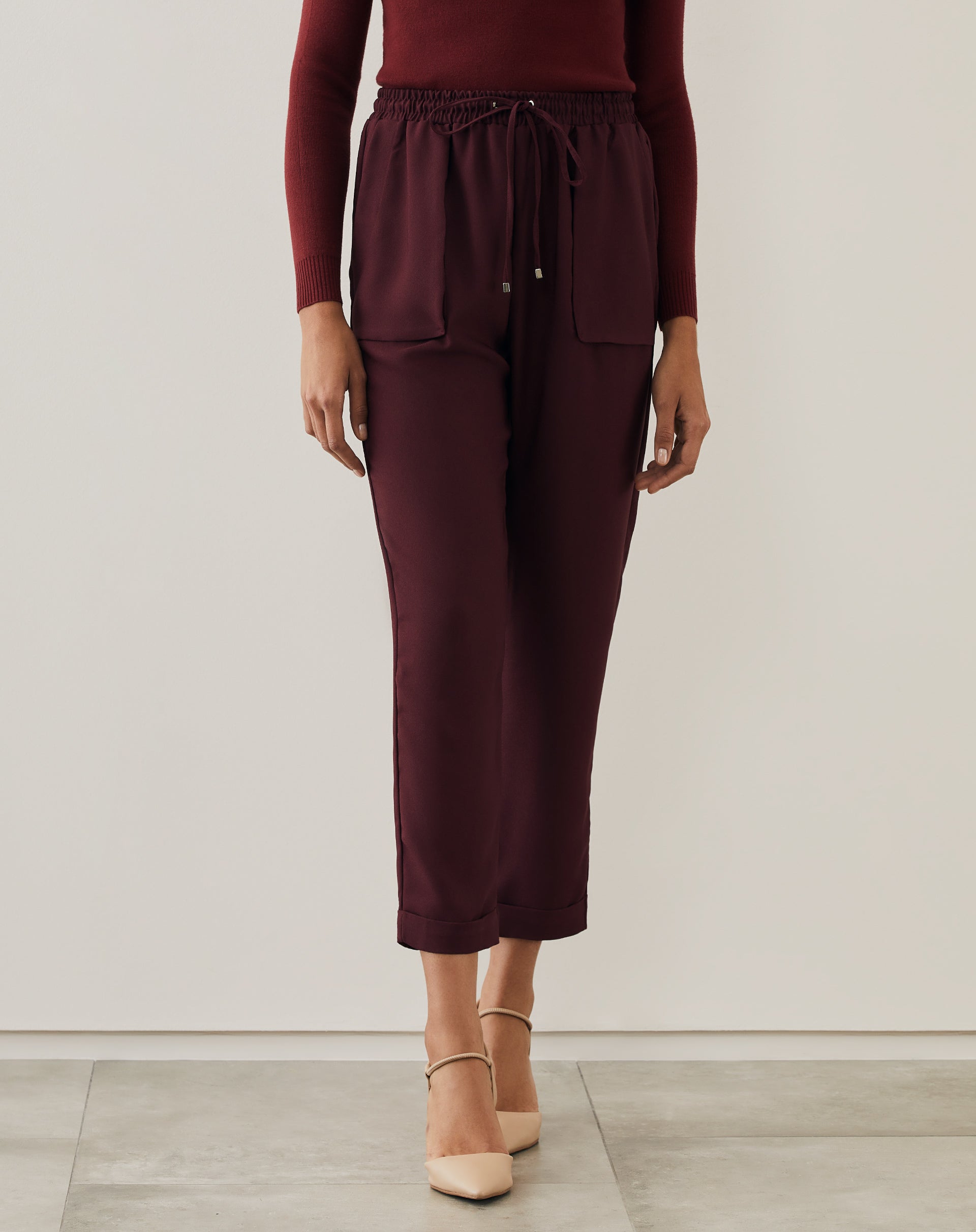 CALÇA JOGGING ALFAIATARIA ESSENTIAL - VINHO