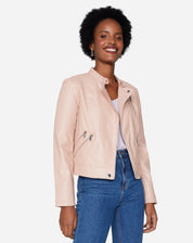 JAQUETA LEATHER SPECIAL - ROSA CLARO