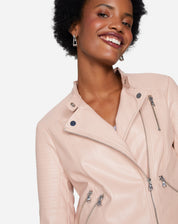 JAQUETA LEATHER SPECIAL - ROSA CLARO