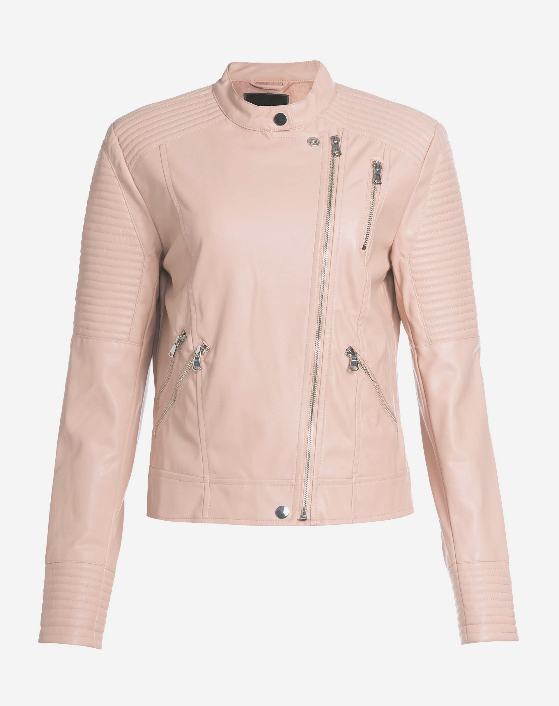 JAQUETA LEATHER SPECIAL - ROSA CLARO