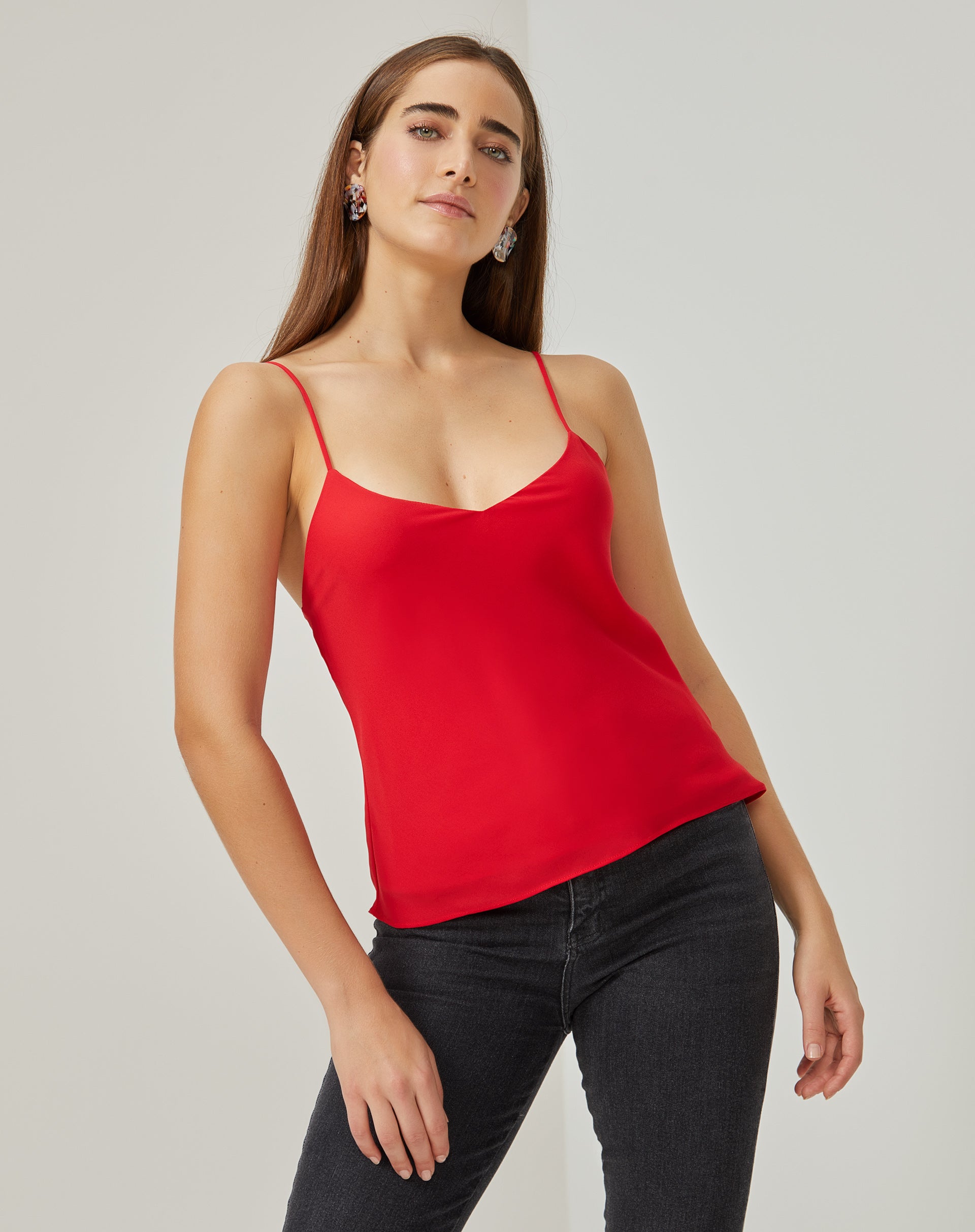 REGATA ALCINHA CREPE - VERMELHO