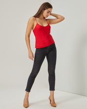 REGATA ALCINHA CREPE - VERMELHO