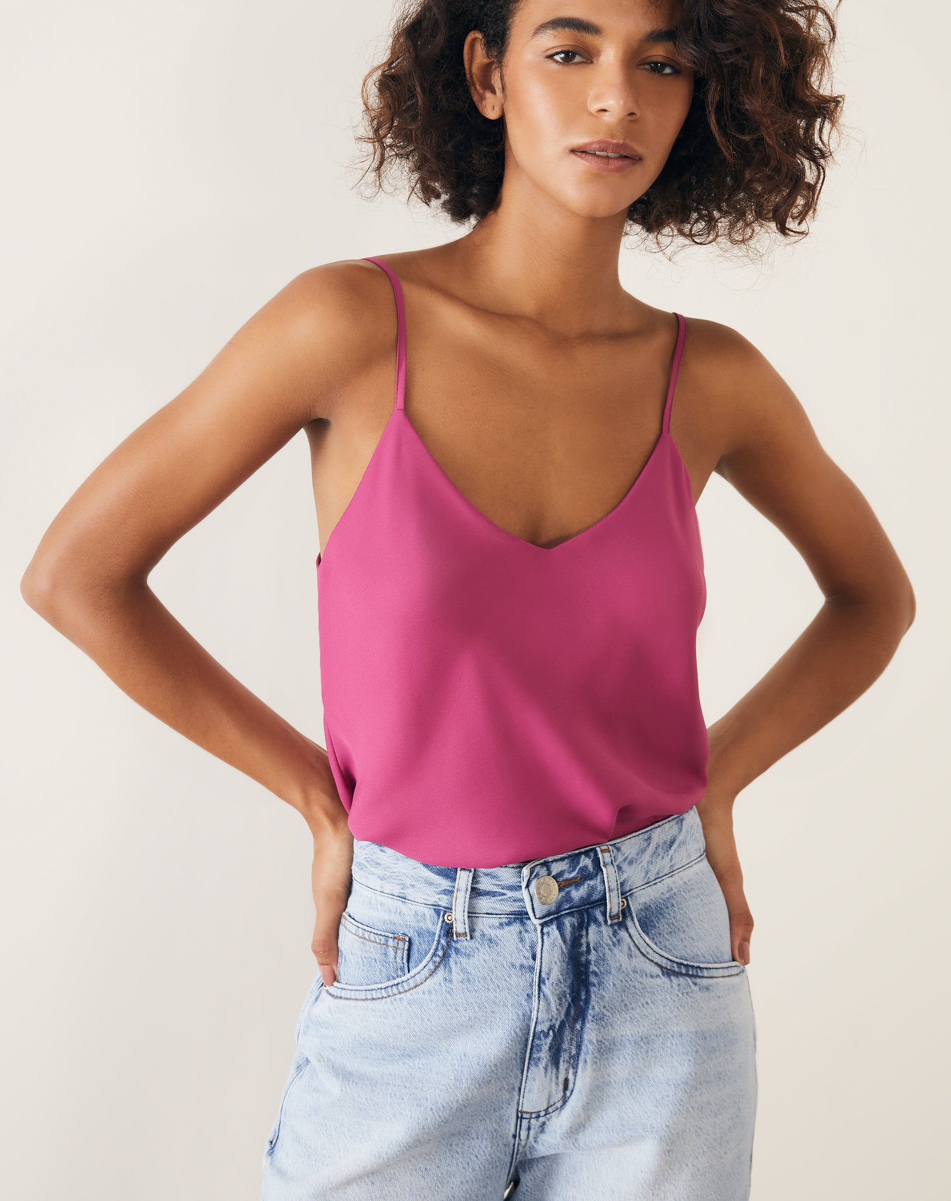 REGATA ALCINHA CREPE - ROSA