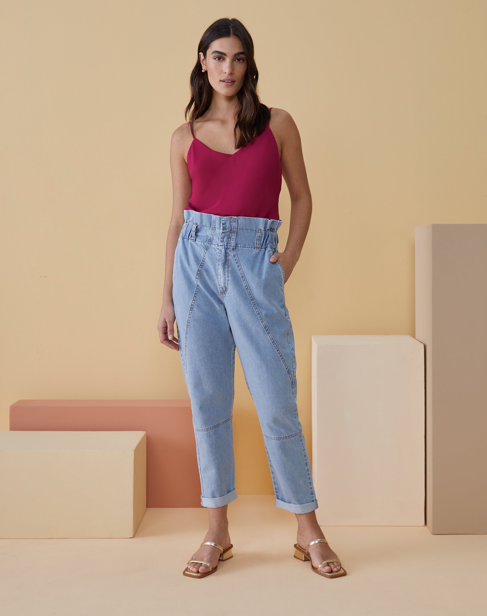 REGATA ALCINHA CREPE - PINK