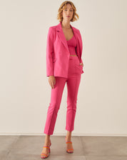 BLAZER ALONGADO BOTÕES FORRADOS - PINK
