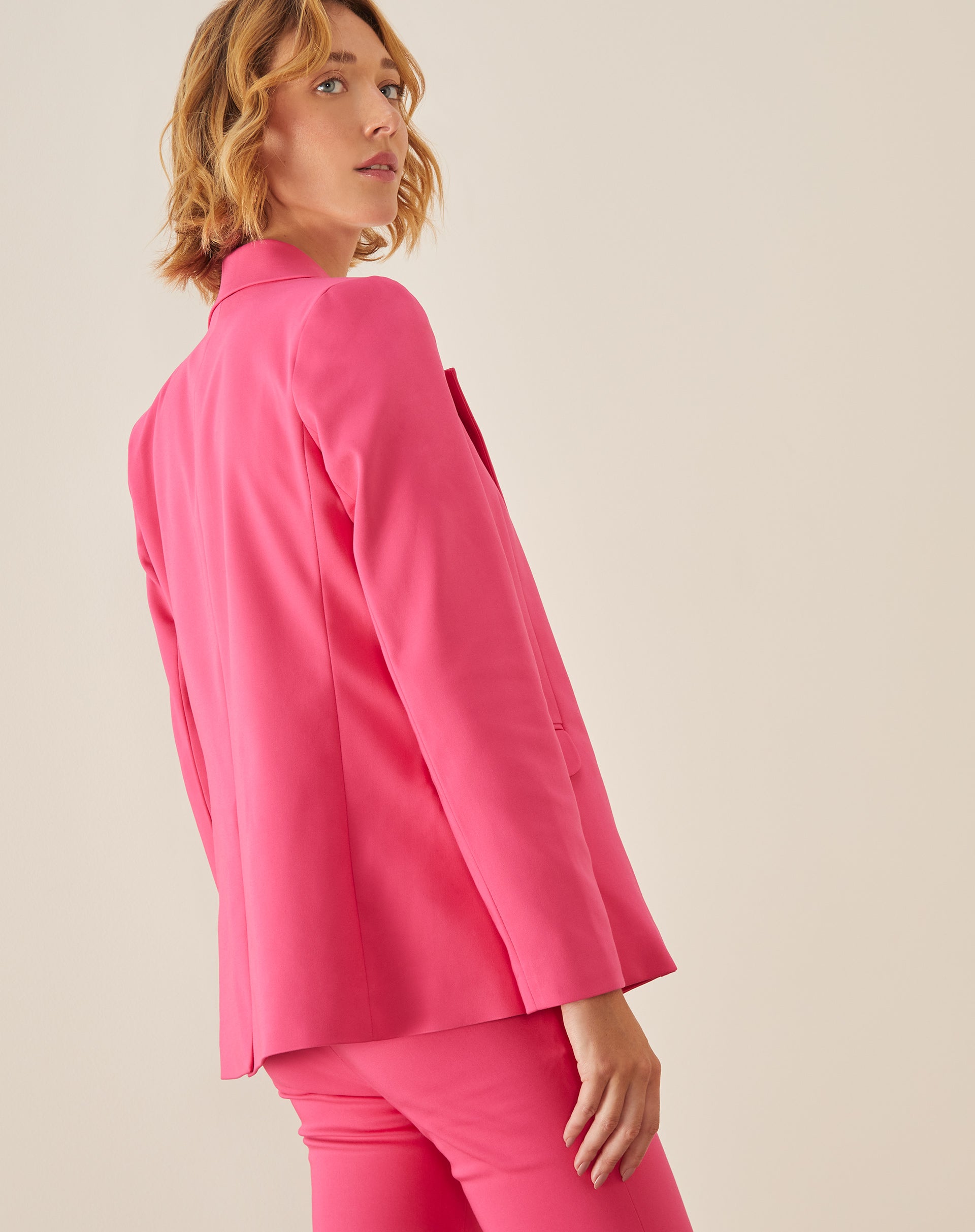 BLAZER ALONGADO BOTÕES FORRADOS - PINK